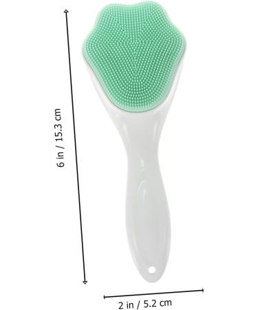Beaupretty Silicone Face Scrubber Silicone face Cleansing Handle face Silicone face wash Oil for face Facial Cleansing Tool Silica Gel Handheld Miss Cleaning Face Scrubber Brush - Buy Online on GoSupps.com