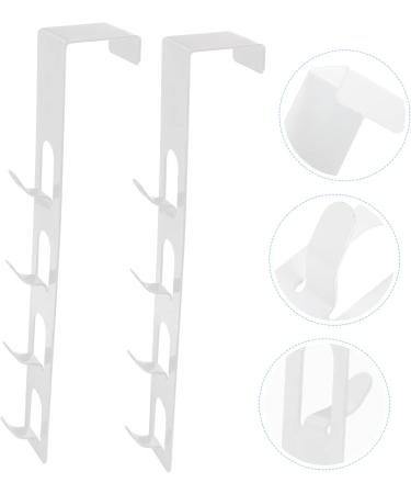 Baluue Towel Holder 2pcs Door Hook Wall Coat Hanger Christmas Wreath Metal Clothes Rack Hooks for Hats Door Hangers for Clothes Hanger 29.5X5CM White - Buy Online on GoSupps.com
