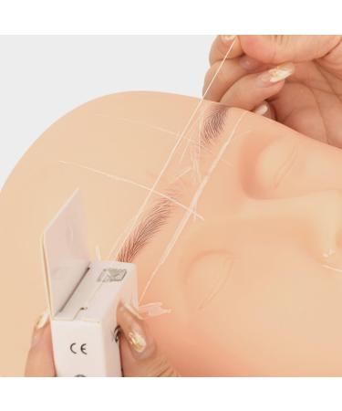 POPETPOP Specialty Tools Eyebrow Thread Tool Eyebrow Shaping Ruler Eyebrow Trimming Ink 4.6x1.8x7.5cm White - Buy Online on GoSupps.com