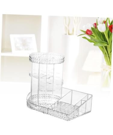 Angoily Acrylic Brush Holder Acrylic Makeup Rack Storage Box To Rotate Display Stand Cosmetic - Buy Online on GoSupps.com
