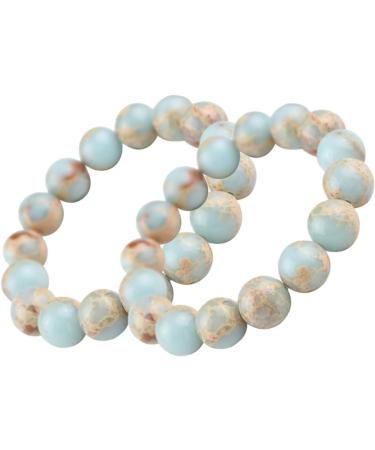 COHEALI 4 Pcs Blue Ball Bracelet Girls Bracelets Chakra Stone Beads Design Bracelet Tibet Shoushan Stone As Shownx2pcs 16X16CMx2pcs - Buy Online on GoSupps.com