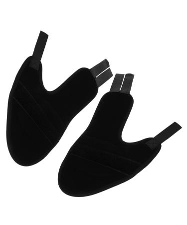 Hemoton Thumb Brace 2pcs Hallux Valgus Strap Thumb Splints Toe Straighteners for Bunions Practical Toe Composite Cloth Men and Women Black Bunion Correction Sandals Thumb Splint Black 37x16x0.3cm