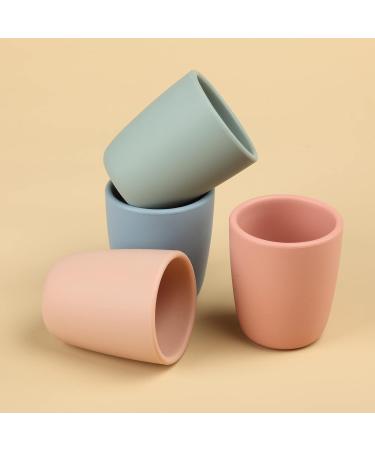 AULEGE Silicone Toddler Cup 2 Pack - BPA Free Drinking Training Cup for Babies 6 Months+ - 4 fl. oz Tiny Open Cup - Sage Ether - Buy Online on GoSupps.com