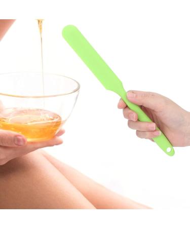Ergonomic Green Wax Applicator & Spatula - Reusable Silicone Scraper for Home & Salon Waxing - Buy Online on GoSupps.com