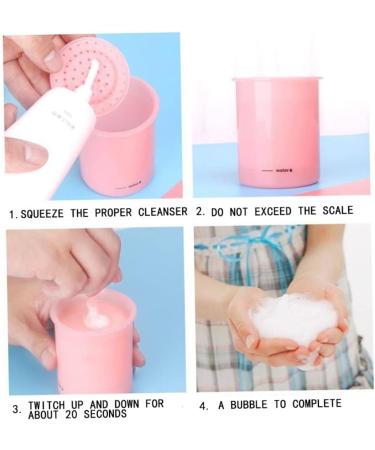 Face Cleanser Foamer Makeup Wash Bubble Maker Travel Household Rich Foam Maker Cup Pink tumbler - Buy Online on GoSupps.com