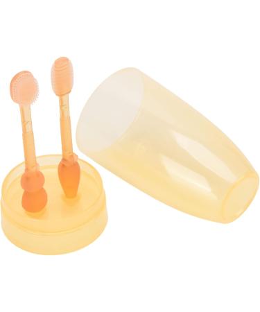 Toddler Toothbrush Set - Soft Bristles Cartoon Design Liquid Silicone for 0-3 Years | International Shipping - Buy Online on GoSupps.com