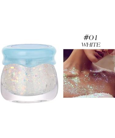 Wsidrnty Eye Glitter Eyeshadow Hair Body Glitter Gel Long Lasting Sparkling Sequins Festival Shinny Party Decoration 5 - Buy Online on GoSupps.com