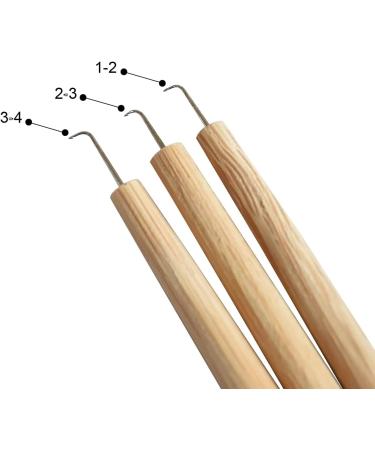 6 Pieces Ventilating Needles Pin Kit with Wood Handle for Lace Wig Making Repairing Weaving Hair Extension Tools Set - Buy Online on GoSupps.com