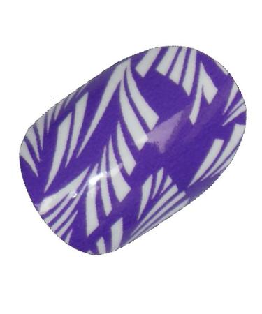 Chix Nails Nail Wraps Purple Laurel Designer Fingers Toes Vinyl Foils