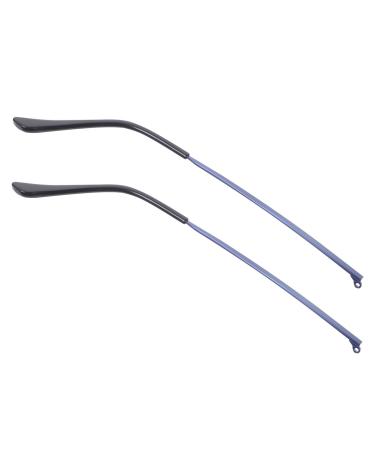 Hemoblo glasses holder glasses holder: 1 pair of metal glasses replacement brackets Brillen-substantive glasses spectacle legs glasses bracket replacement for glasses-sun-sonnen glasses repair sock stop glasses nasal pads blue