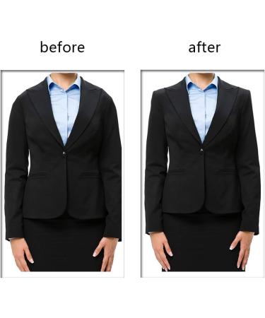 2 Pair Soft Foam Self-Adhesive Shoulder Pads for Women's Clothing - Black - Buy Online on GoSupps.com