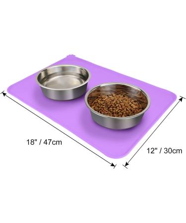 Buy Joytale Non-Slip Silicone Bowl Pad for Dogs & Cats | Waterproof 47x30cm Purple - International Shipping - Buy Online on GoSupps.com