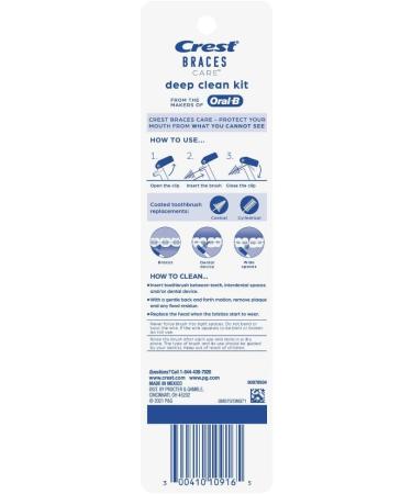 Crest Braces Care Deep Clean Kit - Interdental Toothbrush Included | 1 Count - Buy Online on GoSupps.com