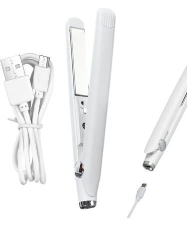 Travel Hair Straightener & Curler - 2 in 1 Fast Heating Flat Iron Lightweight USB-Powered Mini Iron for Women & Girls - Buy Online on GoSupps.com