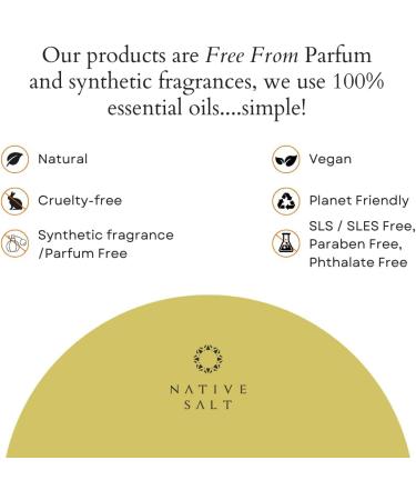 NATIVE SALT LTD Magnesium bath flakes infused with shea oil eucalyptus and peppermint natural source of magnesium mineral bath flakes magnesium recovery vegan and palm oil free 1 kg - Buy Online on GoSupps.com