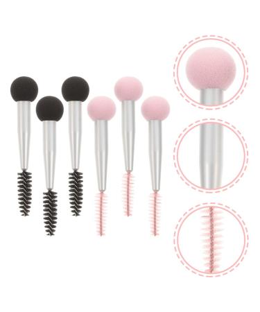 FRCOLOR 6pcs Makeup Brush Set - Sponge Applicators Eyebrow Stamper Beauty Sponges Eye Shadow & Foundation Brushes - Perfect for Travel - Buy Online on GoSupps.com