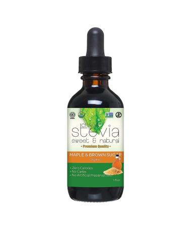 CRAVESTEVIA - All Natural Liquid Stevia Drops - Organic Stevia Sweetener - Sweetener Extracted from the Herb Stevia Rebaudiana | Gluten Free - Maple and Brown Sugar Flavor - 30ml Bottle