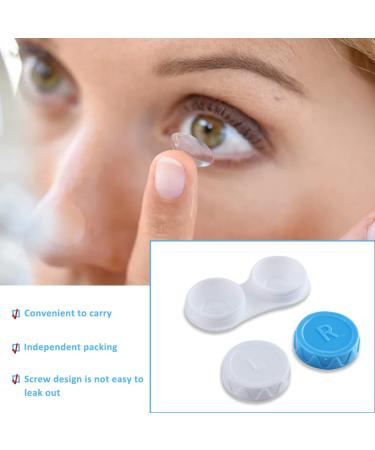 10-Pack Plastic Contact Lens Containers - Travel Set for Safe Lens Protection | Portable Cases in Blue & Purple - Perfect for Home & On-the-Go - Buy Online on GoSupps.com