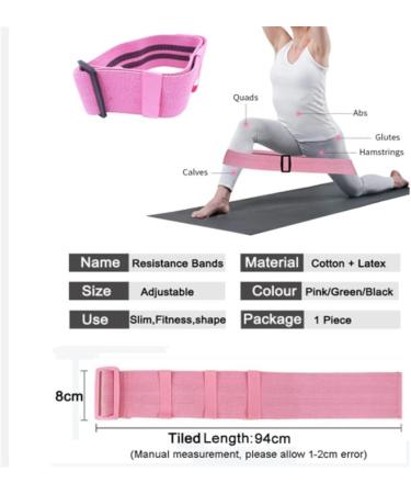 Anti-Slip Resistance Band Home Fitness Pilates Hip Circle Booty Elastic Training Yoga Band Workout (D 1) - Buy Online on GoSupps.com