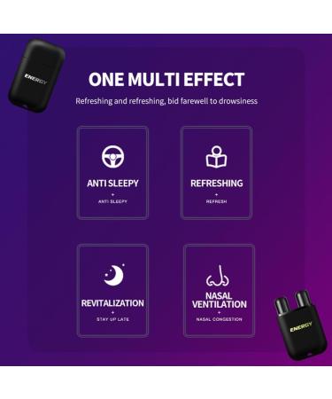 LAMUSELAND Essential Oil Nasal Inhaler, Pure and Organic Peppermint 6 Flavors Dual Nasal Stick Energy Bar for Sinus & Congestion Relief, Tension Stress Relief, Energy Boost (Black Blue) - Buy Online on GoSupps.com