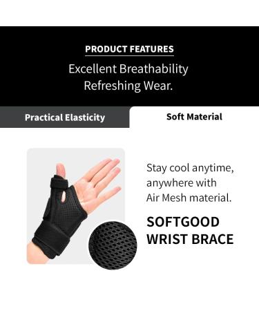 3-Strap Wrist Brace for Pain Relief | Adjustable Support for Men & Women | Breathable & Flexible Wrist Band for Daily Discomfort & Sports Strain - Buy Online on GoSupps.com