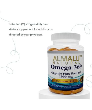 Almalu Omega 369 Omega 3-6-9 Softgels (Flaxseed Oil) 130 Capsules - Buy Online on GoSupps.com