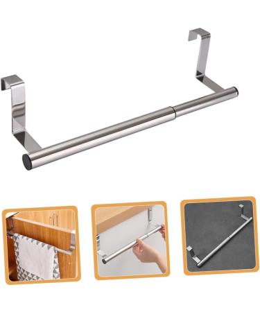 ABOOFAN Telescopic Towel Rack Clothes Hanger Hangers Metal Towel Bar Cabinet Door Towel Rack Steel Shelf - Buy Online on GoSupps.com