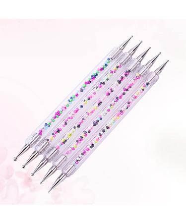 Lurrose 5pcs Nail Pencil Accessories - Acrylic Dotting Pens Double Head Stylist & Gemstone Bead Tools for Nail Art - Buy Online on GoSupps.com