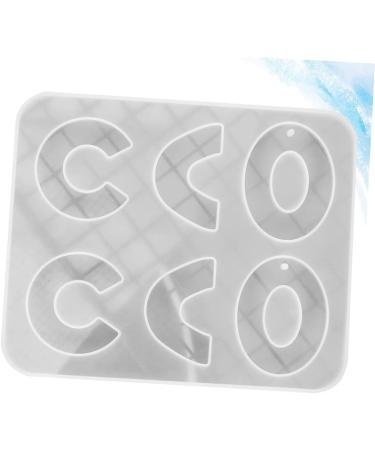 Operitacx 1pc Eardrop DIY Jewelry Home White Creative Epoxy Silicone Studio for Pendant Making Crystal Mold White 15x12.3x0.7cm - Buy Online on GoSupps.com