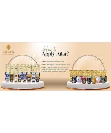 Luxury 100% Original Men in Black6-ML Attar Ittar Atar Non Alcoholic Long Lasting Natural Fragrance Scent 0.20 Floz - Buy Online on GoSupps.com