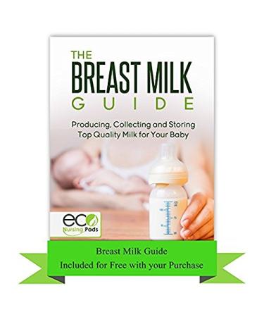 Contoured or Round | Washable Reusable Bamboo Nursing Pads | Organic Bamboo Breastfeeding Pads | Large (12cm) | 14 Pack with 2 Bonus Pouches & Free E-Book Contoured 14 Piece Large (12cm) - Buy Online on GoSupps.com