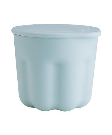 Makeup Brush Cleaner Cup Multi Functional Makeup Cosmetic Brush Cleaner Cup Brush Cleaning Bowl Safe PP TPR Cosmetic Brush Cleaning Bowl with Drying Rack (Blue)