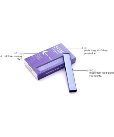 Stym Bedtime Diffuser - Sleep Aid with Melatonin, Lavender & Chamomile | Personal Aromatherapy Device for Healthy Sleep - Buy Online on GoSupps.com