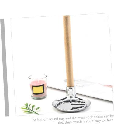 Buy Minkissy Moxa Stick Holder Set - Stainless Steel Desk Rack & Tray for Home Use - Optimize Your Moxa Therapy - Buy Online on GoSupps.com