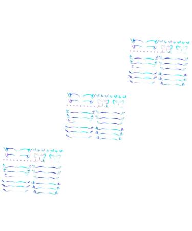 Healeved 18 Sheets Eyeliner Adhesive Eye Makeup Stickers Star Stickers Silver Eye Shadow Womens Makeup 1 count (Pack of 1) As Shownx3pcs