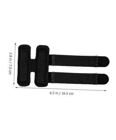 FOMIYES Adjustable Finger Strap & Joint Brace - Portable Finger Splint for Joint Support (16.5x7x0.4cm) - Black - International Shipping Available - Buy Online on GoSupps.com