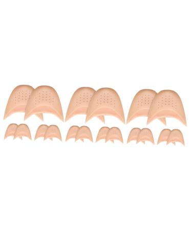 Healvian 18 Pcs Toe Protector Ballet Supply Big Shoe Fillers High Heel Toe Insert Breathable Socks Shoes Protector Silicone Socks Toe Pouch Wear-Resistant Toe Sleeve Breathable Toe Cover