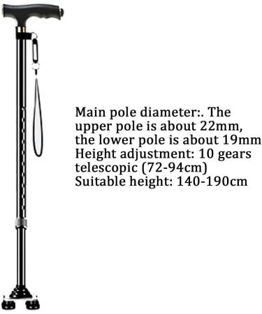 Lightweight Walking Stick for Men & Women Adjustable & Durable for Portable Travel Balancing Mobility Aid Sleek Ergonomic & Comfortable Hand - Buy Online on GoSupps.com