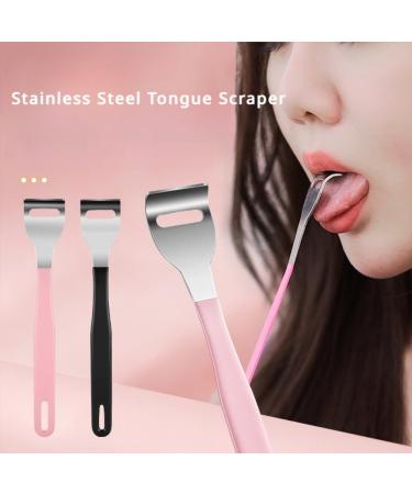 Buy Stainless Steel Tongue Scraper - Fight Bad Breath & Enhance Oral Care | Travel Essentials for Fresh Breath (Black - Buy Online on GoSupps.com