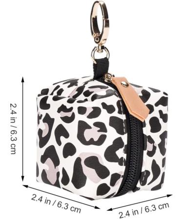 Toddmomy Leopard Print Leather Pacifier Holder Case | Stylish Storage for Toddlers & Small Children | Perfect for Diaper Bags & Strollers - Buy Online on GoSupps.com