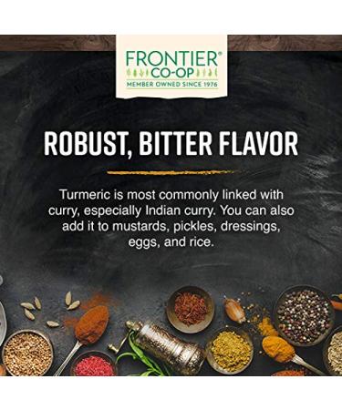 Frontier Co-op Organic Fair Trade Ground Turmeric Root 1lb - Pure and Premium Quality - Buy Online on GoSupps.com