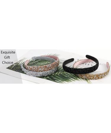 FASOTY Rhinestone Headband for Women - Handmade Black Crystal Diamond Bling Hair Hoop - Buy Online on GoSupps.com