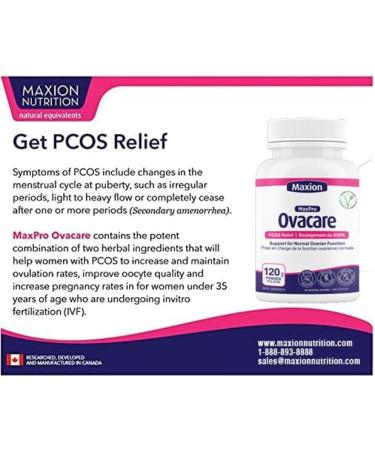 Maxion 2 Pack Ovacare for Natural PCOS Relief Supplement for Women With Myo-Inositol to Help Restore Normal Ovarian Function Inositol Powder Support for PCOS Fertility & Menstrual Health for Women 120g Powder - Buy Online on GoSupps.com