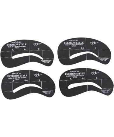 Outanaya 24pcs 6 Sets Eyebrow Grooming Stencil Eyebrows Shape Eyebrow Stencil Template Tool Auxiliary Unibrow - Buy Online on GoSupps.com