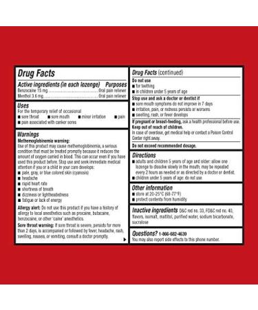 Cepacol Maximum Strength Cherry Throat Drop Lozenges - 16 Count (Pack of 2) - Buy Online on GoSupps.com