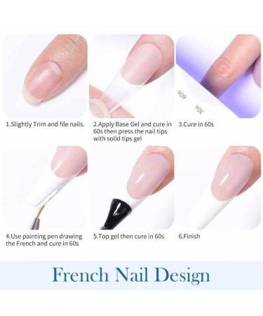 U-shinein 2x10ml Solid Nail Glue Gel - Pink Nude Acrylic & Press-On Nail Art | Long-Lasting Adhesive for Gel Polish & Manicure - Buy Online on GoSupps.com