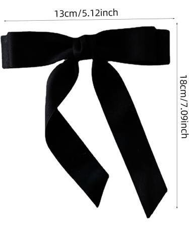 bowknot hairpin hot girl long bow bow spring hair clip wedding hair clip for women ponytail hair clip hairpin for women hairpin festival hairpin daily hairstyle bowknot pin black - Buy Online on GoSupps.com