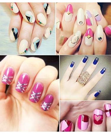 Tvoip 64 Rolls Nail Striping Tape Set | 32 Colors + 2 Tape Dispensers | Nail Art Decoration Stickers - Buy Online on GoSupps.com