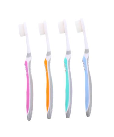Tovinanna 4 pieces ultra -fine toothbrush micro nano toothbrush toothbrush travel toothbrush extra toothbrush ultra toothbrush brisk toothbrush men
