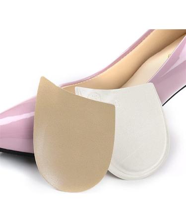 Premium GEL Heel Cups for Plantar Fasciitis | Orthotic Inserts for Blister Prevention - Transparent Apricot (Small - Buy Online on GoSupps.com
